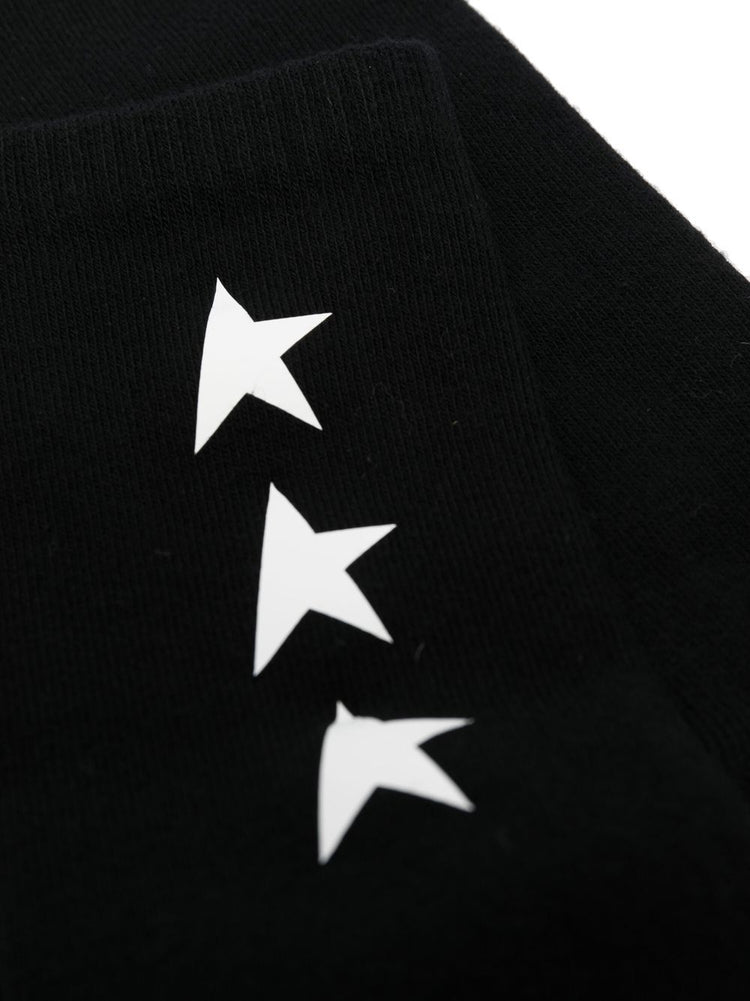 SOCKS LOW RIB/ SIDE STARS POLY PRINTED