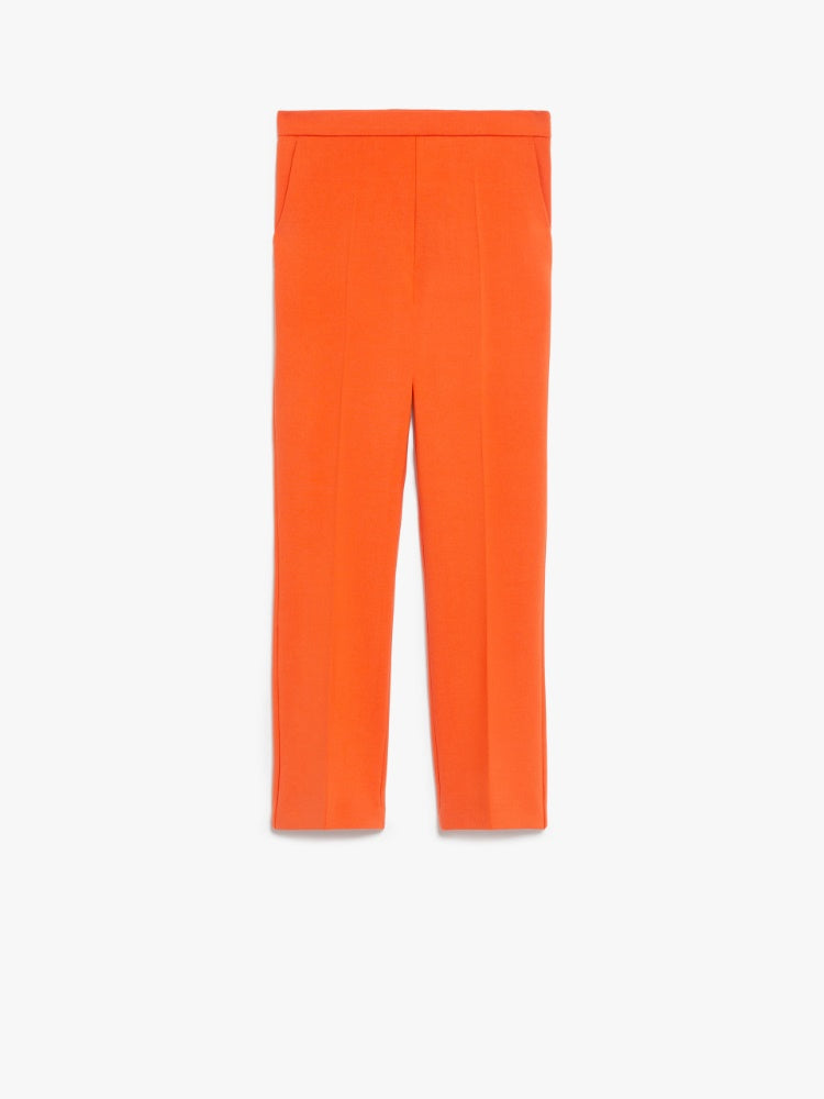 Nepeta ankle-length trousers in wool crepe