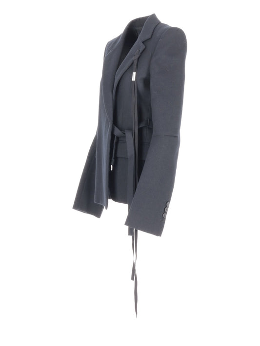 VENLA ASYMMETRIC TAILORED JACKET BRUSHED WOOL