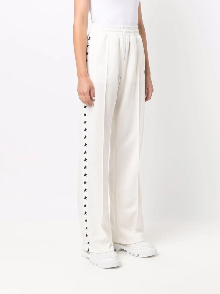 star-print track pants