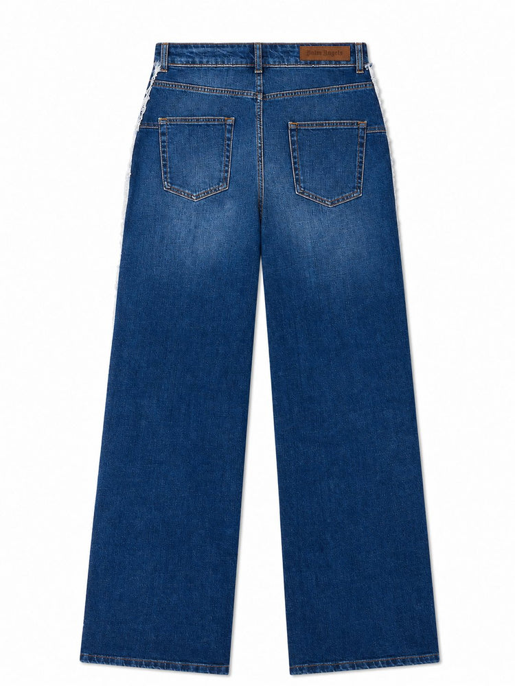 STRAIGHT DENIM TRACK PANTS