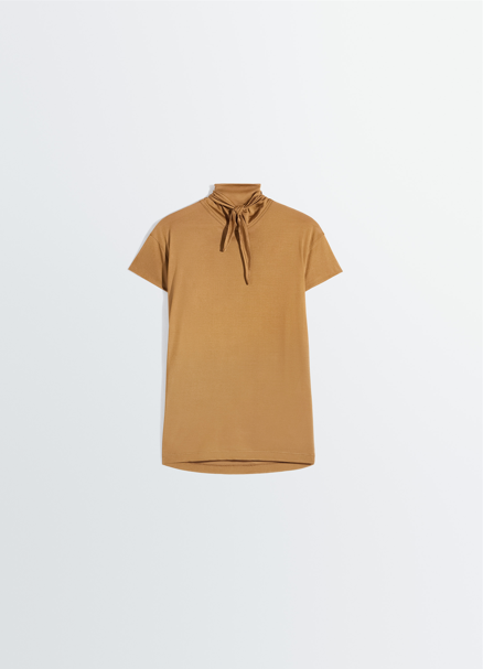 SHORT SLEEVE FOULARD TOP