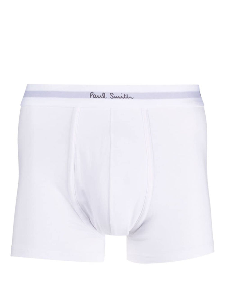 logo-print organic cotton boxers (pack of five)