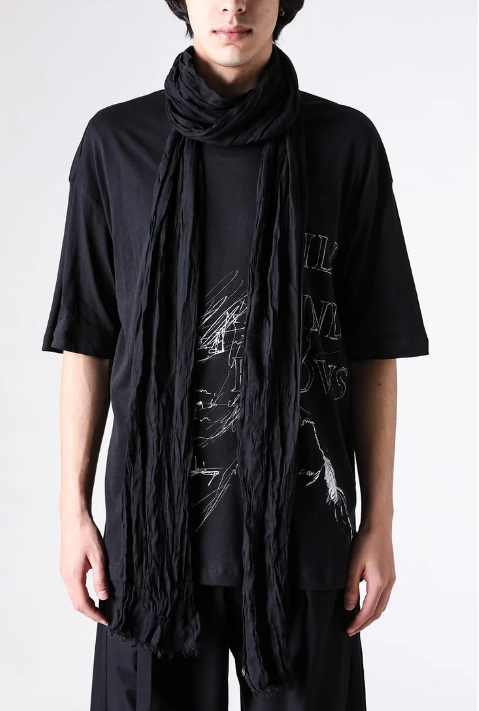 JARA LONG WRINKLED SCARF (19X320 CM) COTTON/MODAL/