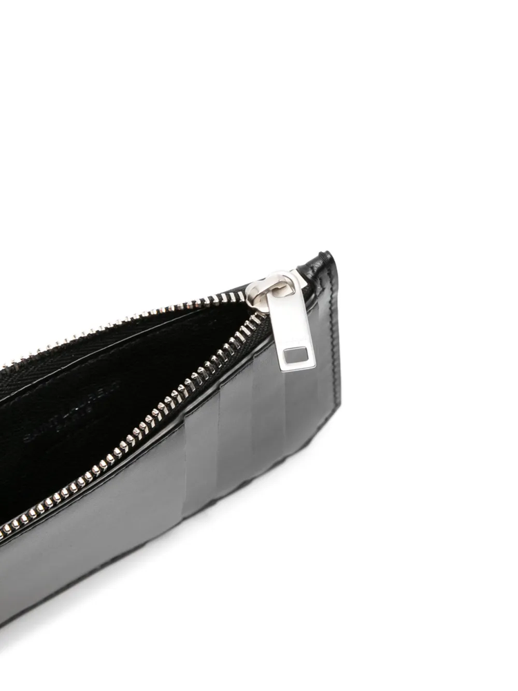 Monogram-plaque cardholder