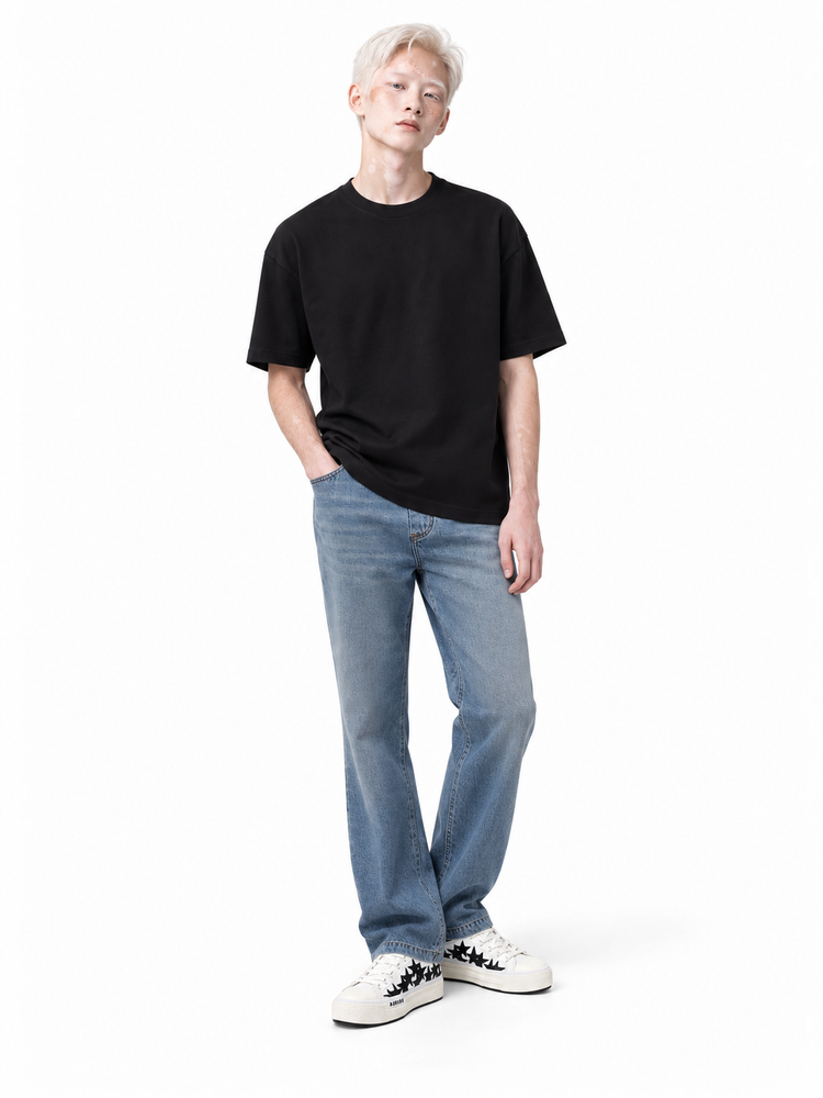 DRAWSTRING BAGGY JEAN