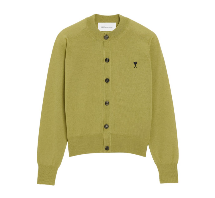 CARDIGAN COL ROND AVEC AMI DE COEUR CONTRASTE
