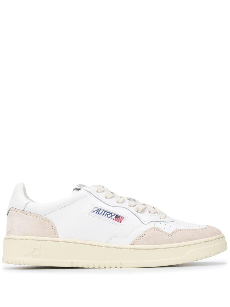 Medalist suede-panel sneakers