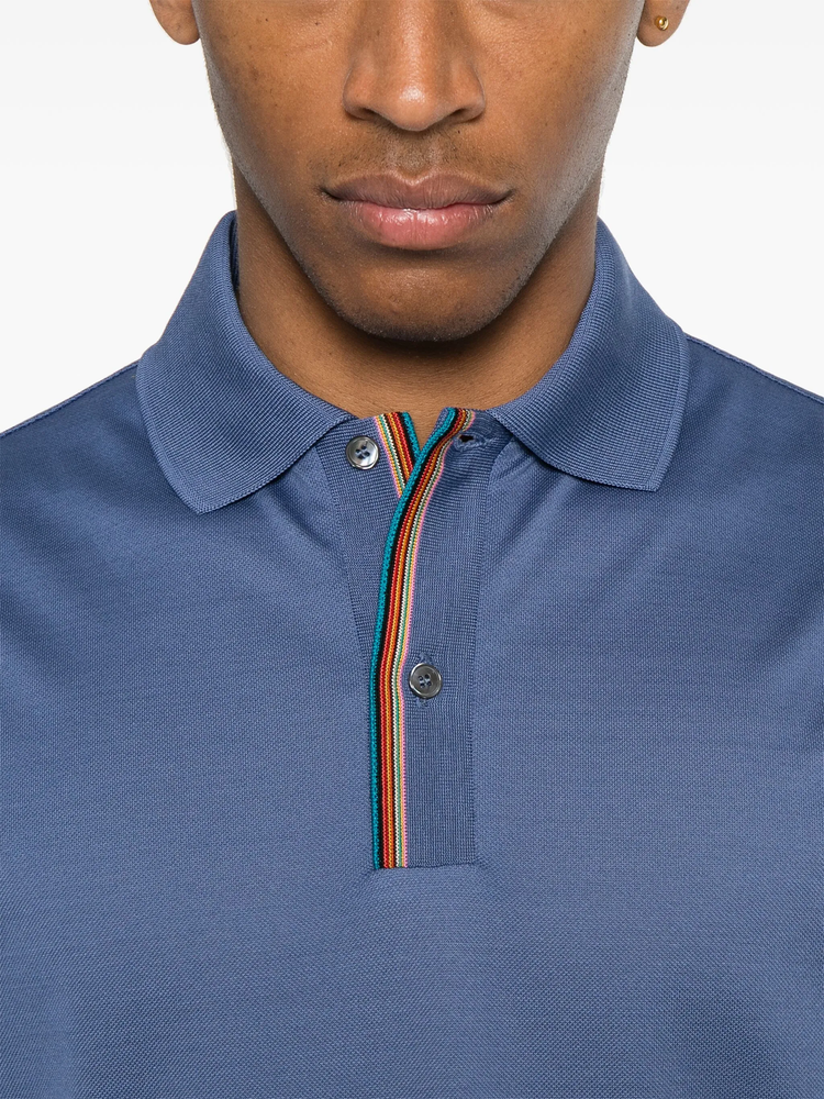 Signature Stripe-trim polo shirt