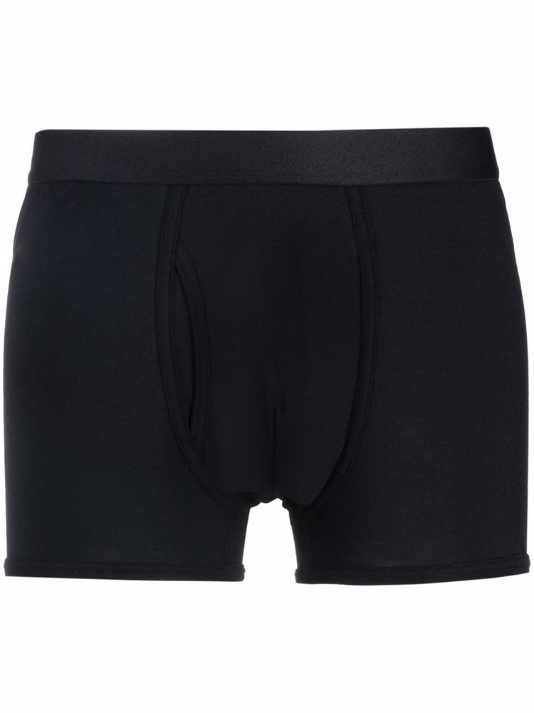 melange-jersey cotton boxers