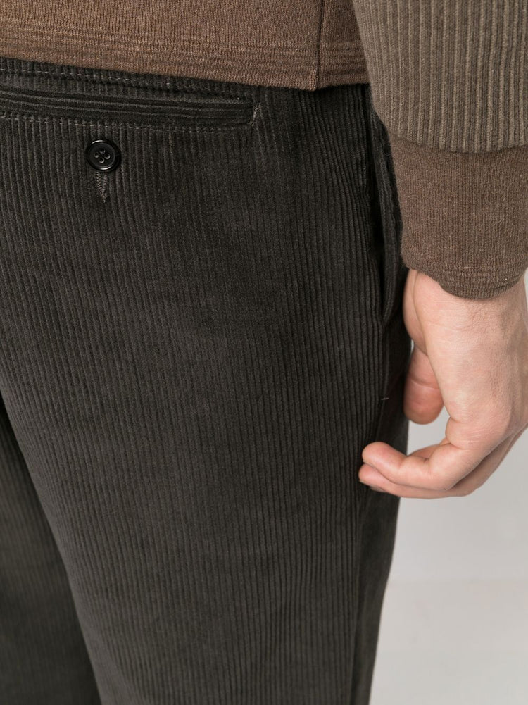 mid-rise straight-leg trousers