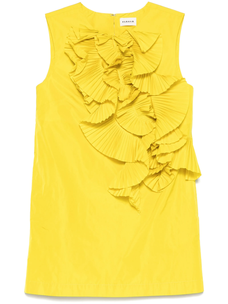 Pimpy ruffled-detail mini dress