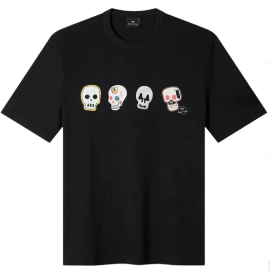 MENS CASUAL FIT T SHIRT SKULLS
