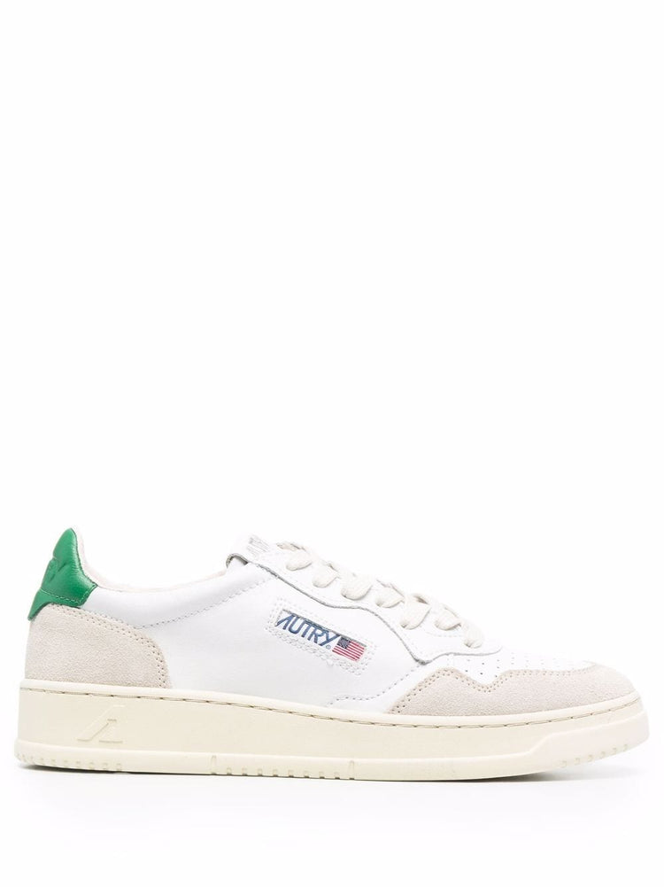 Medalist suede-panel sneakers