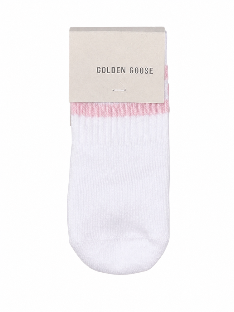 BABY'S SOCKS HIGH RIB/ LOGO STRIPES/ STARS UNDER FOOT