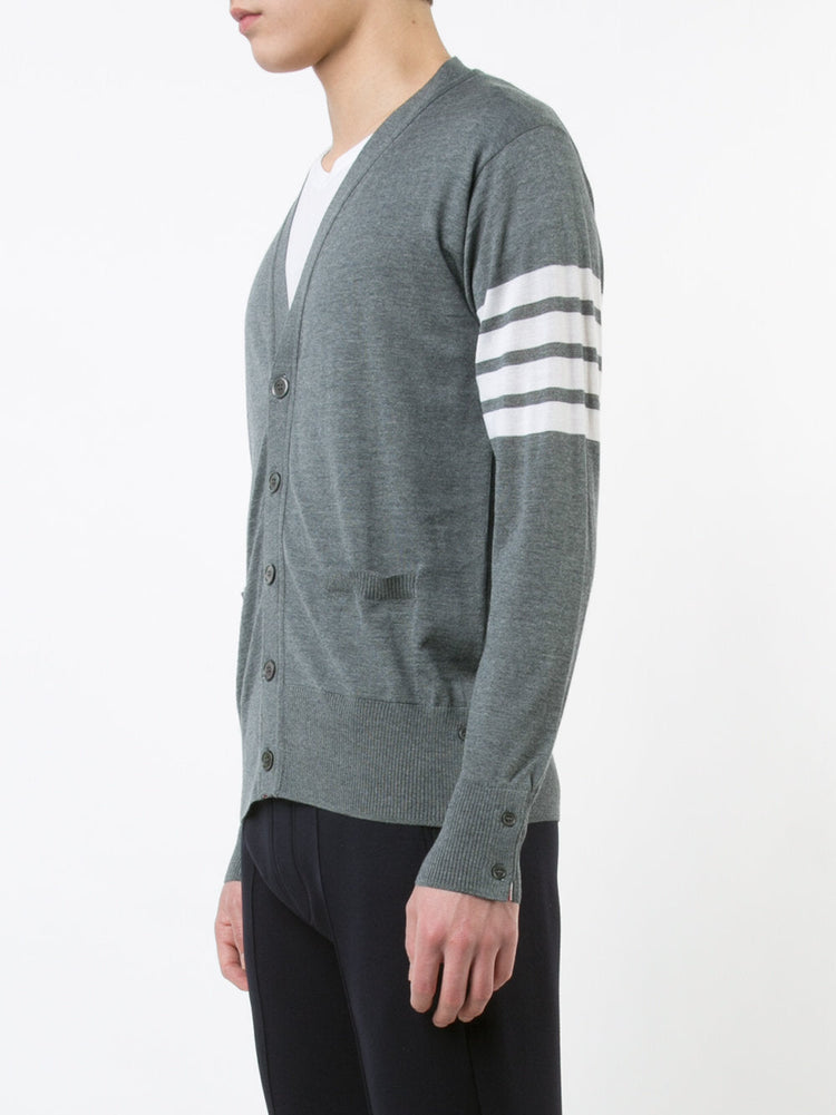 fine merino wool V-neck cardigan