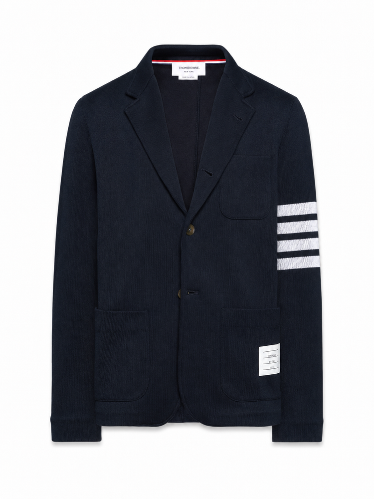 SACK JACKET IN DOUBLE FACE KNIT W/ ENG 4BAR