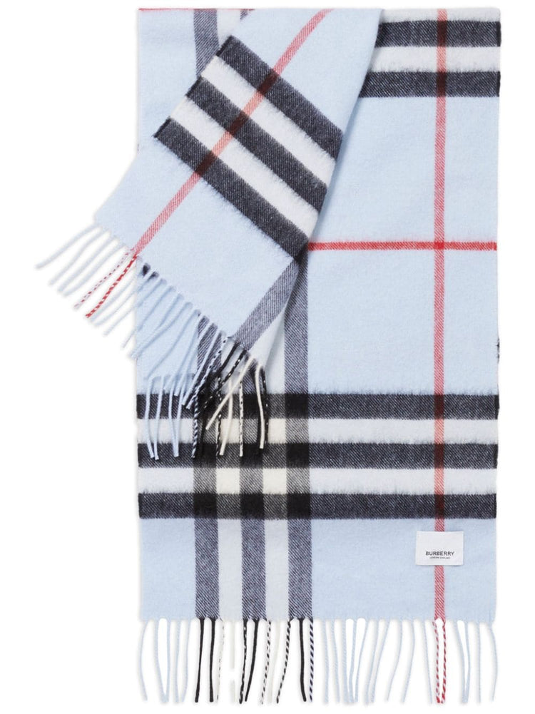 checked cashmere scarf