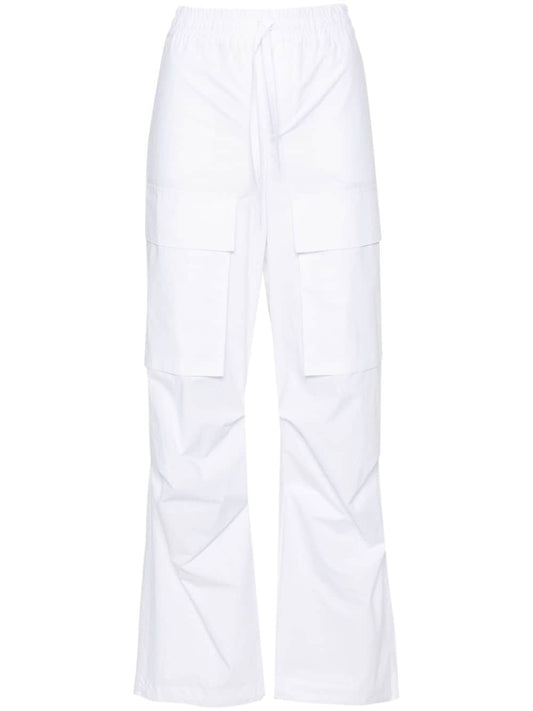 cargo-pockets cotton trousers