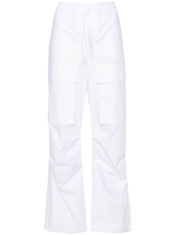 cargo-pockets cotton trousers