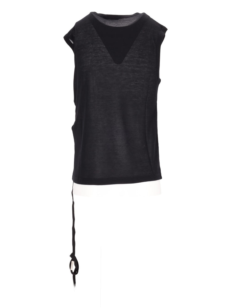 BIBA SLEEVELESS TOP VISCOSE COTTON RIB