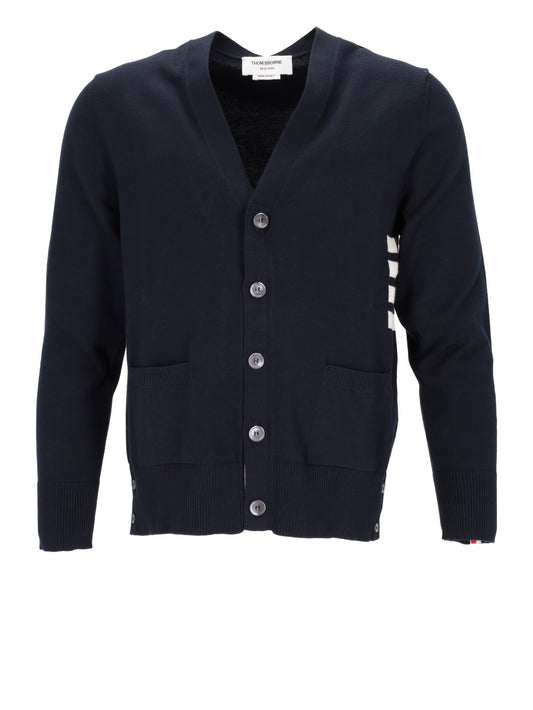 V-neck cotton cardigan