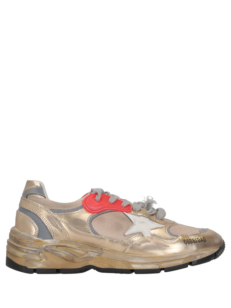 RUNNING DAD NEW NET AND LAMINATED UPPER LEATHER STAR LAMINATED SPUR DISTRESSED