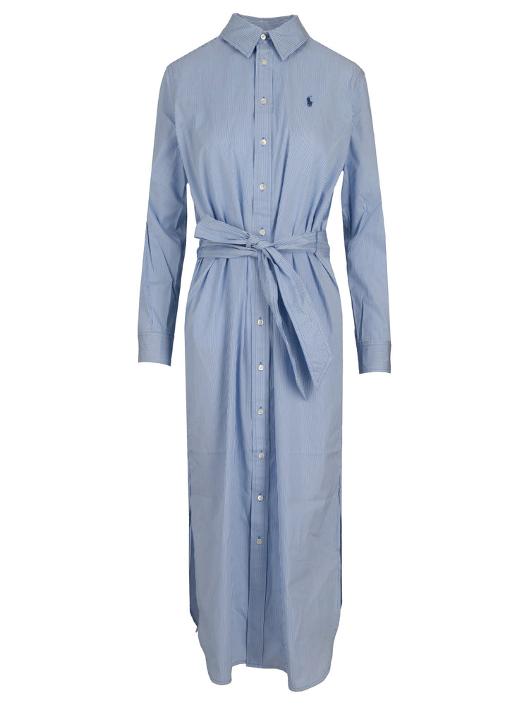 WOVEN-SHIRT DRESS-DRESSES