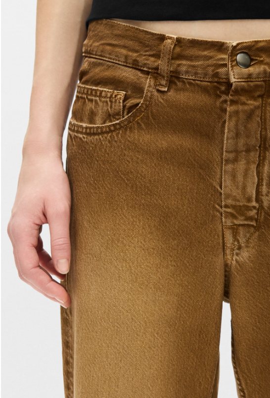 GENOVEVA 5-POCKETS RELAXED FLARED TROUSERS SUNFADE