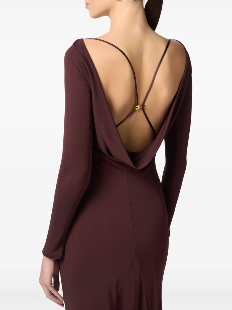 draped jersey gown