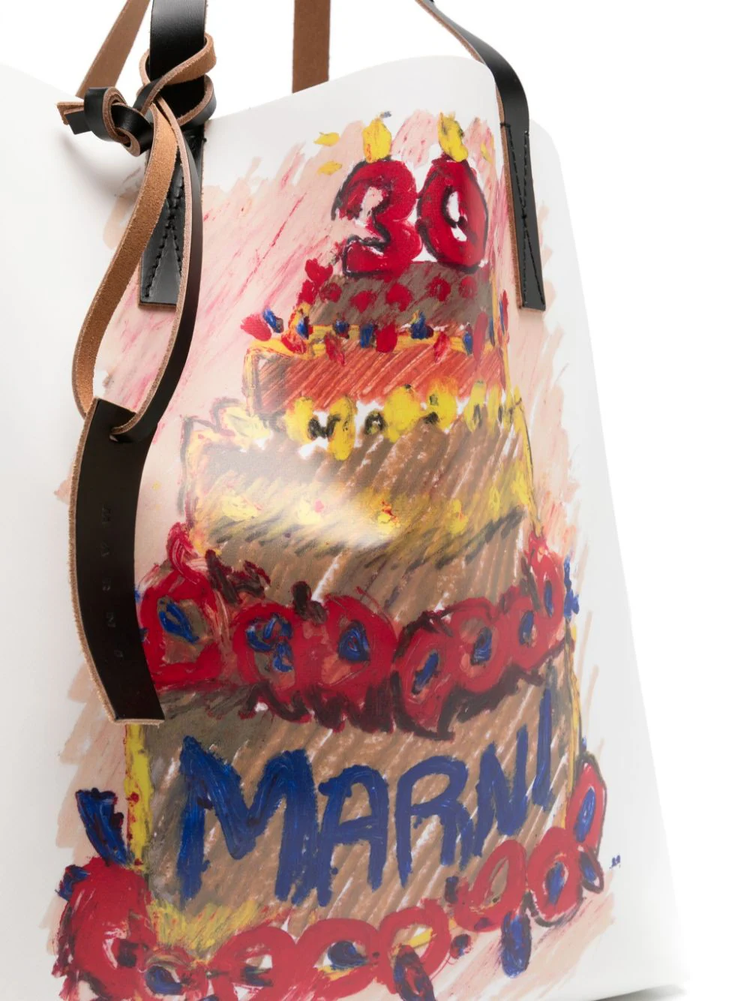 Tribeca tote with Marni 30th Anniversary print