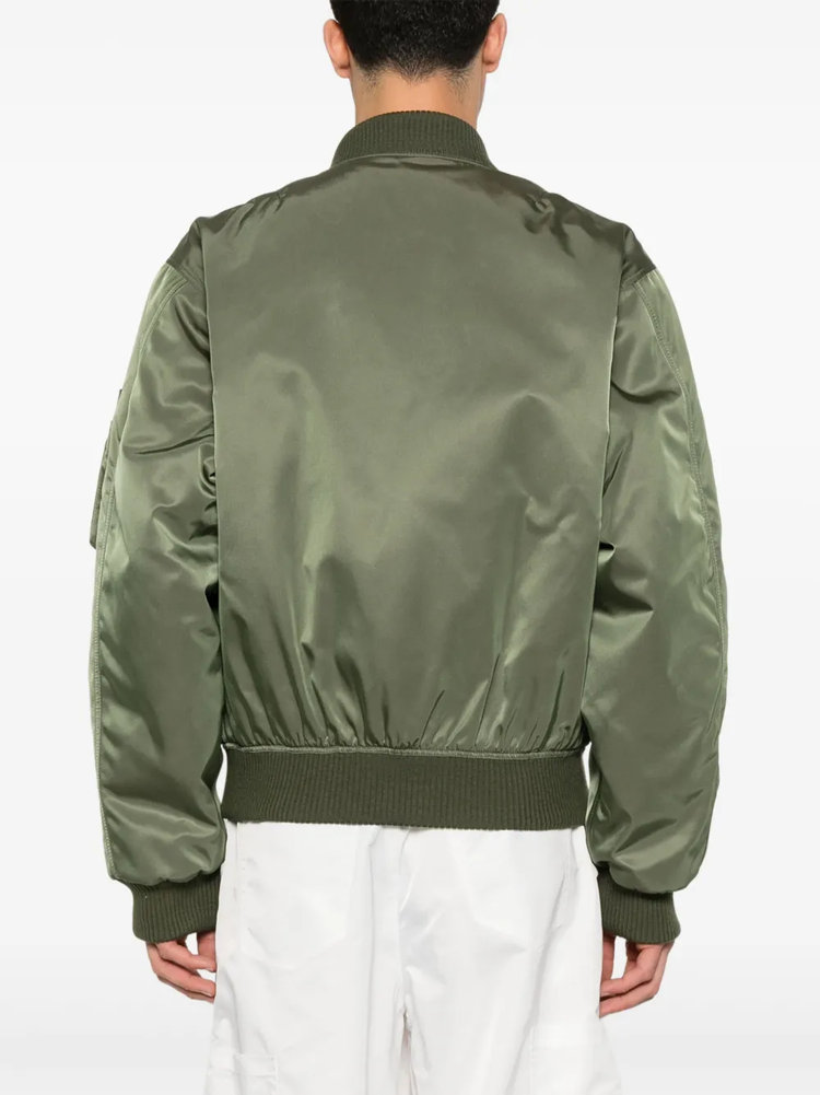 triangle-logo bomber jacket