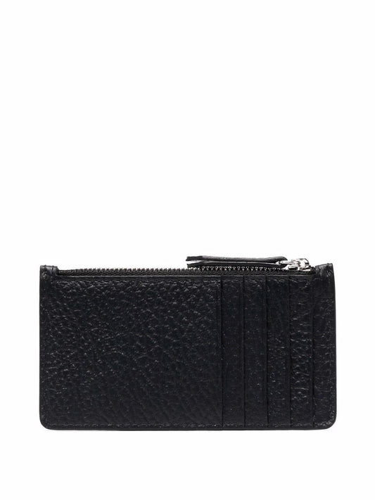 four-stitch leather cardholder