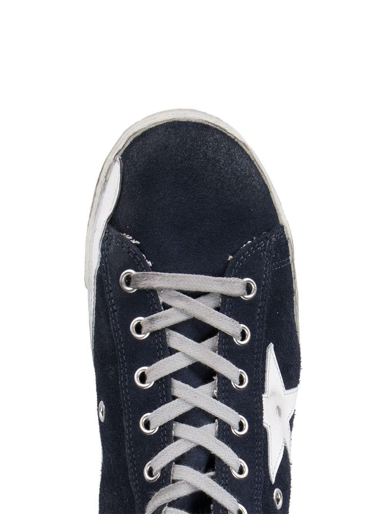 FRANCY CLASSIC SUEDE UPPER SHINY LEATHER STAR