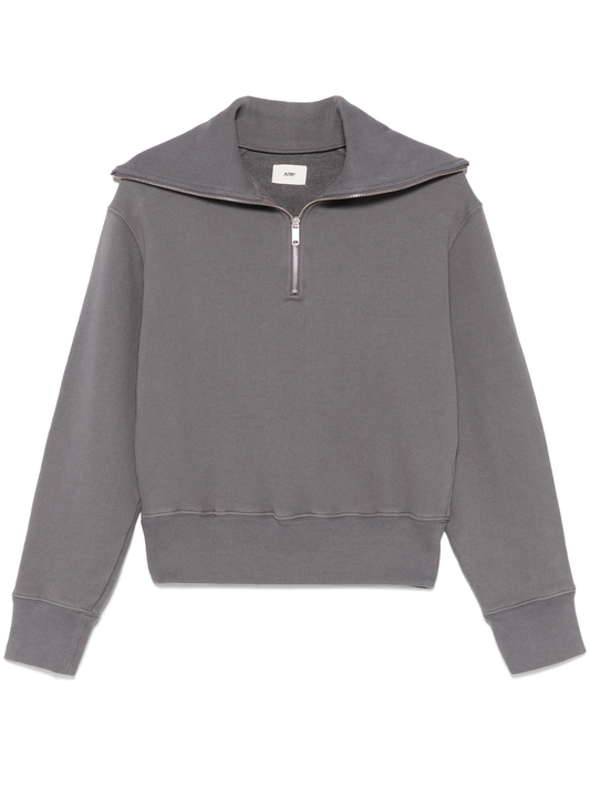 zip-up sweatshirt