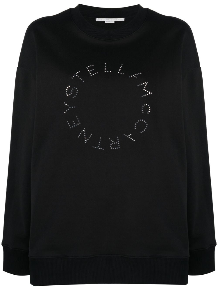 STELLA McCARTNEY rhinestone-embellished logo sweatshirt