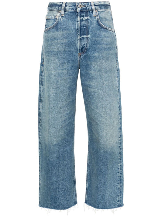 Ayla raw hem cropped jeans