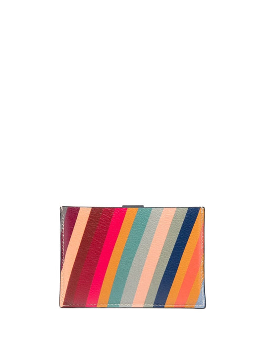 swirl-print card case