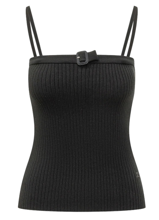 TOP BUCKLE RIB KNIT