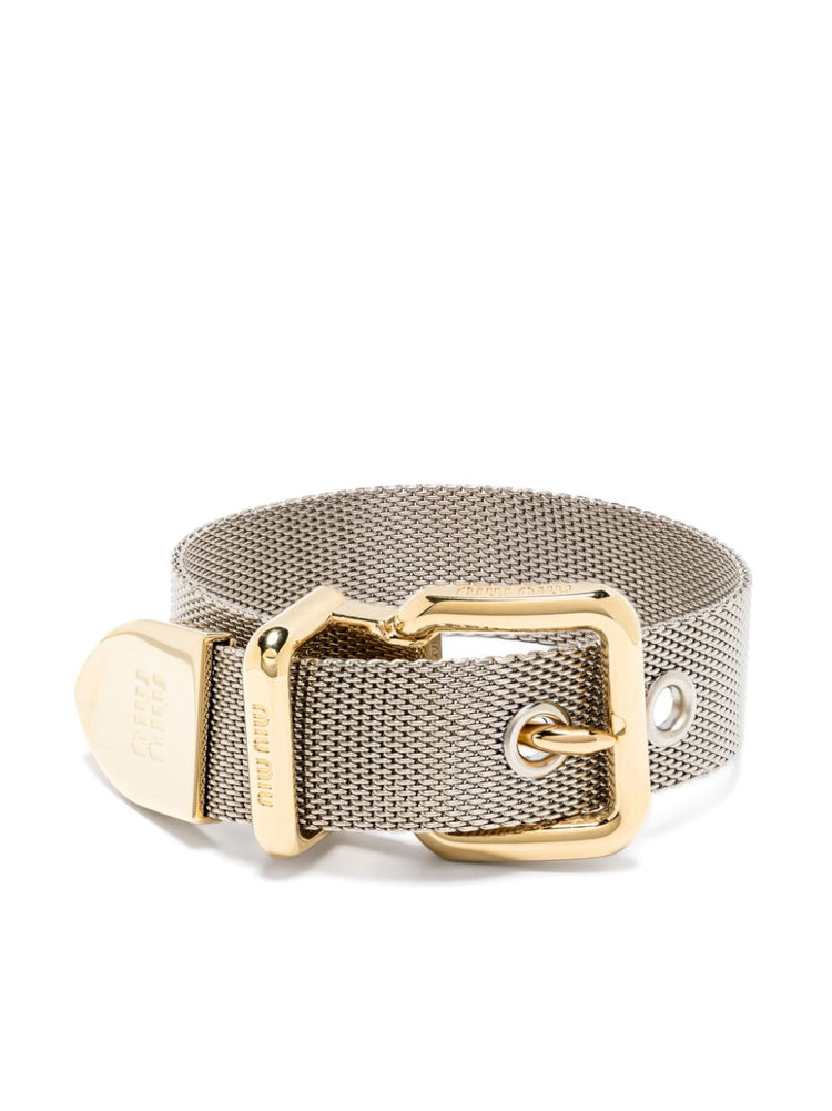 two-tone buckle bracelet