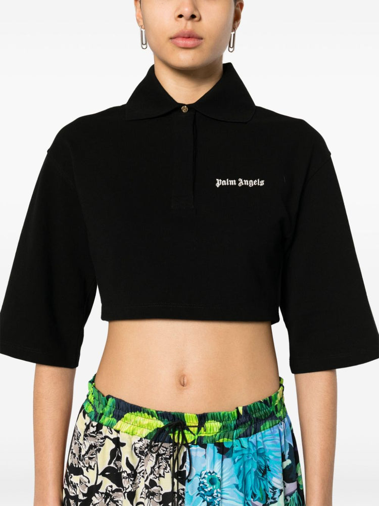 Logo Cropped polo top