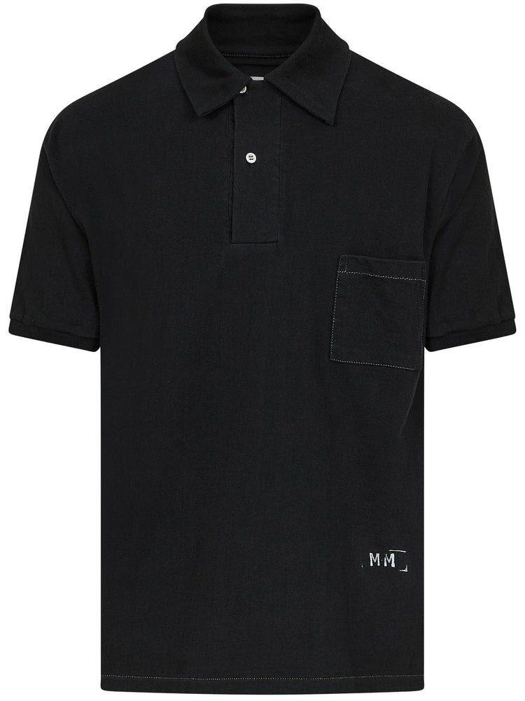 logo-print polo shirt