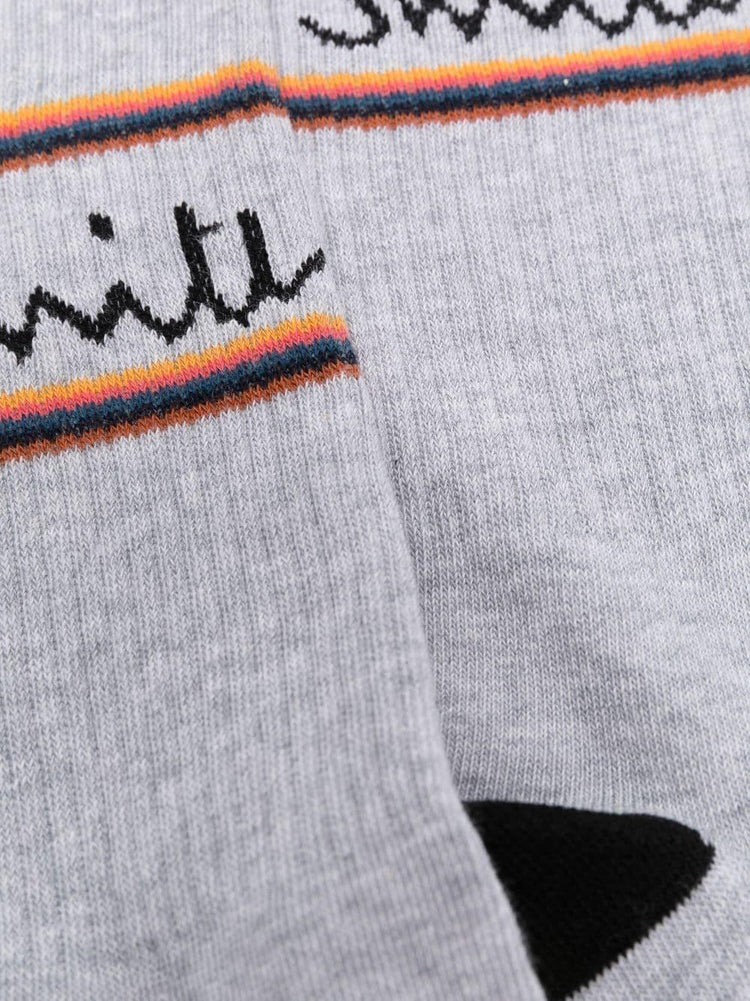 PAUL SMITH intarsia knit-logo socks