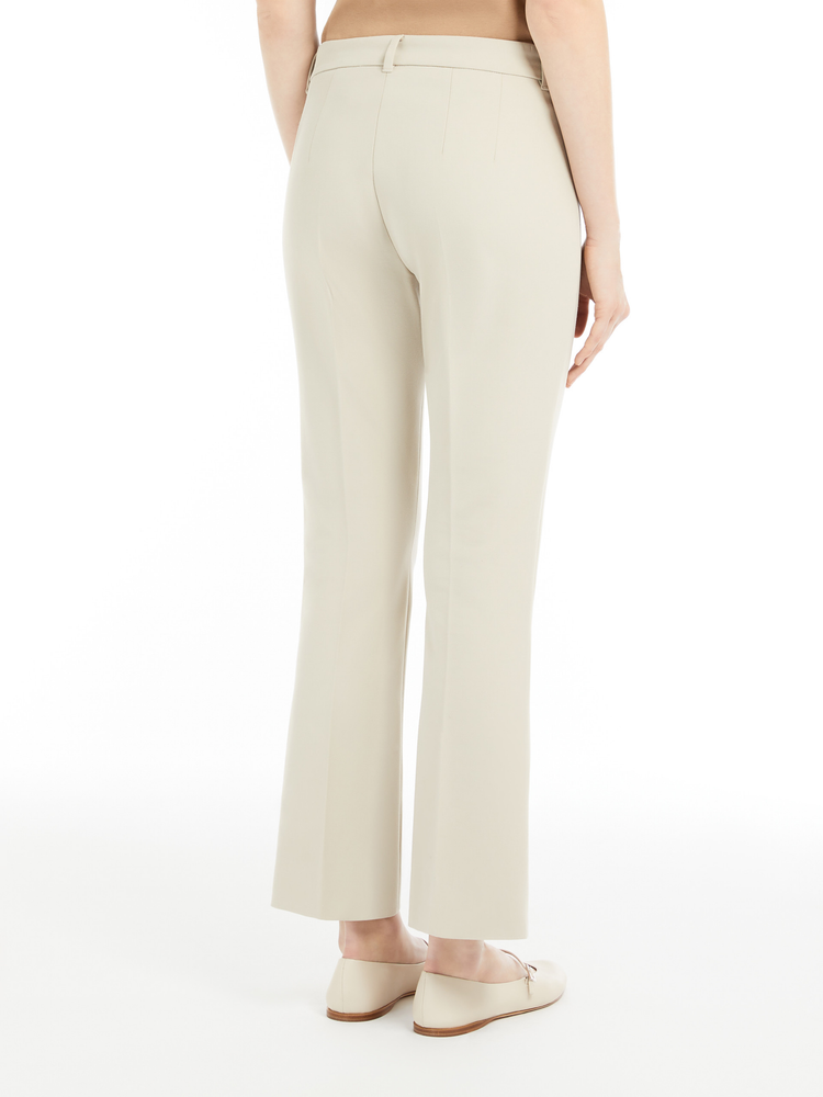 Fatina slim-fit stretch cotton and viscose trousers