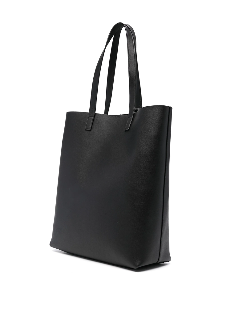 Bold leather tote bag