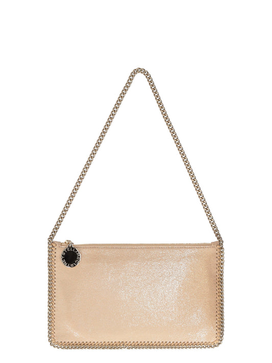 FALABELLA POCHETTE ACCESSOIRE ECO SHINY DOTTED CHAMOIS W/TONAL CHAIN