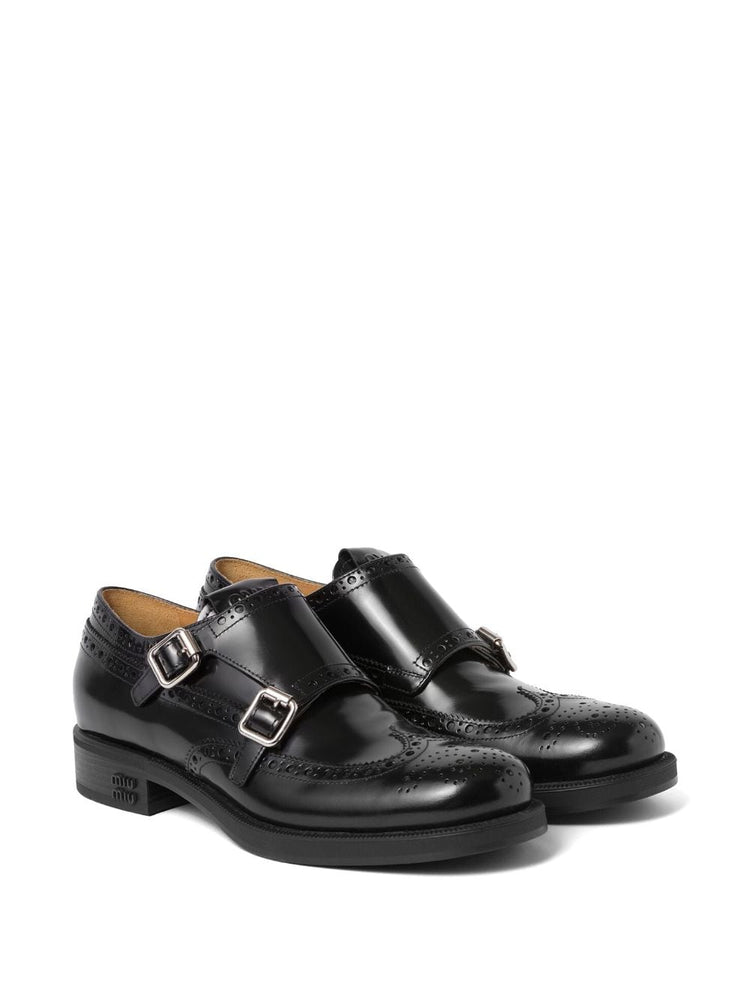 MIU MIU x Church's leather brogue shoes