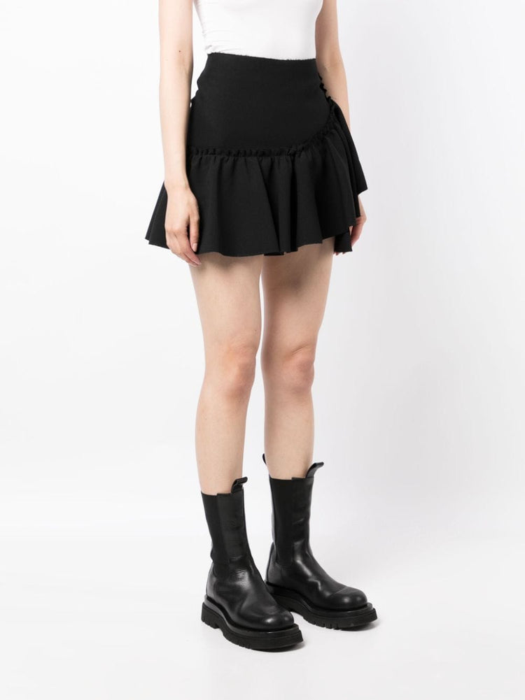 MSGM ruffle-detailing high-waist skirt