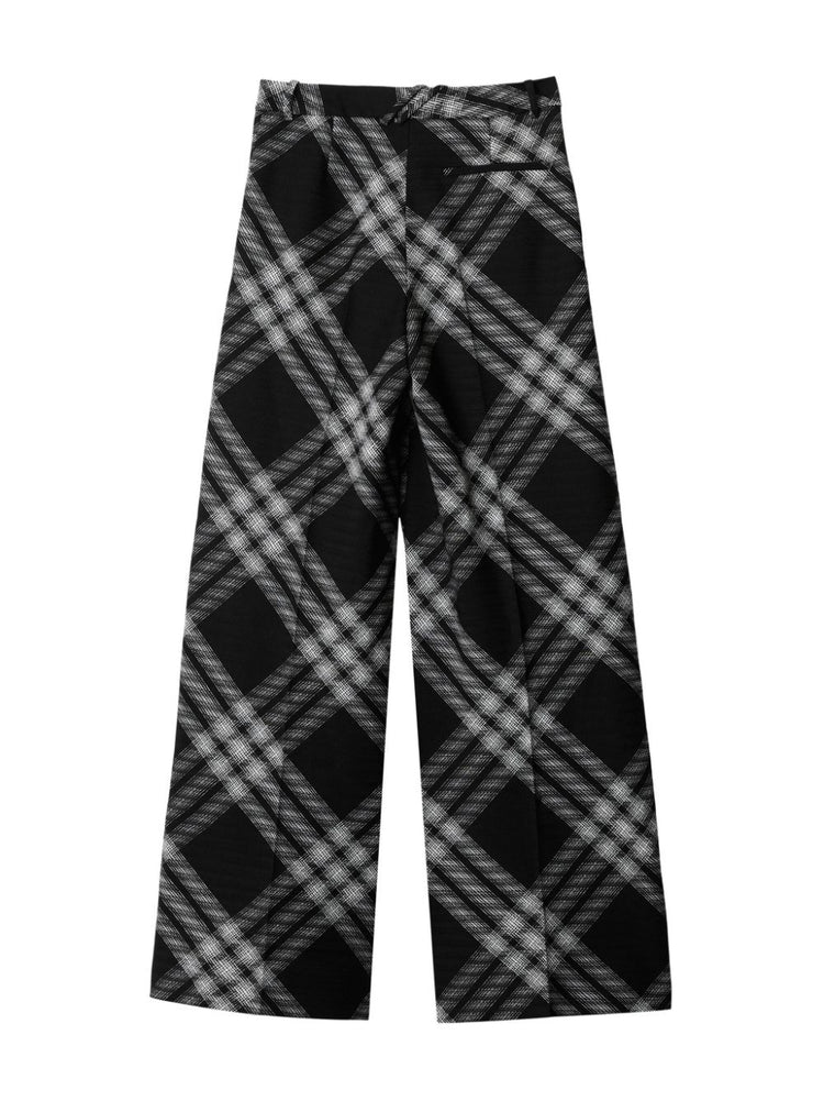 Vintage Check wool trousers