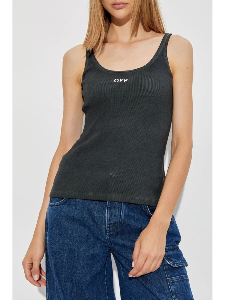 off stamp rib tank top